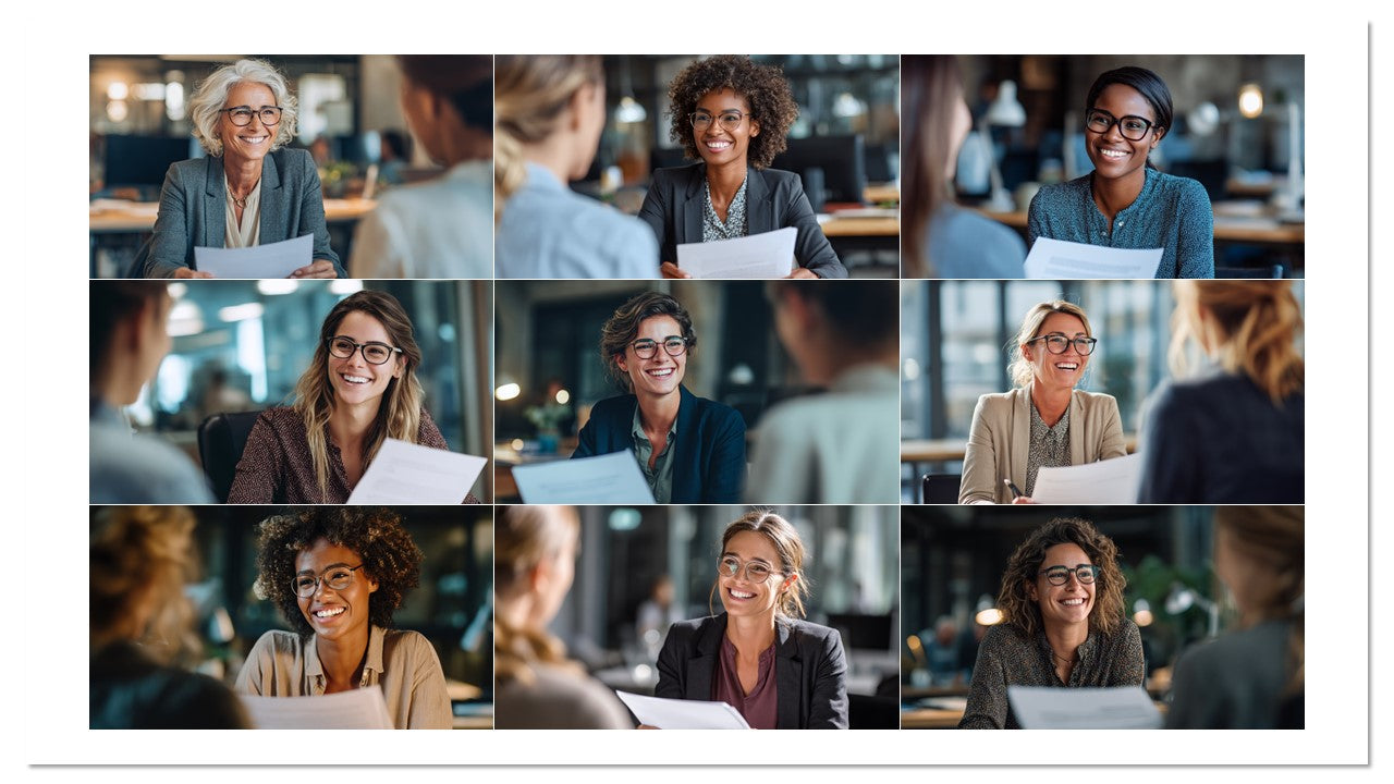 Pack 100 Imagens de Entrevista & RH – Profissionais em Escritório