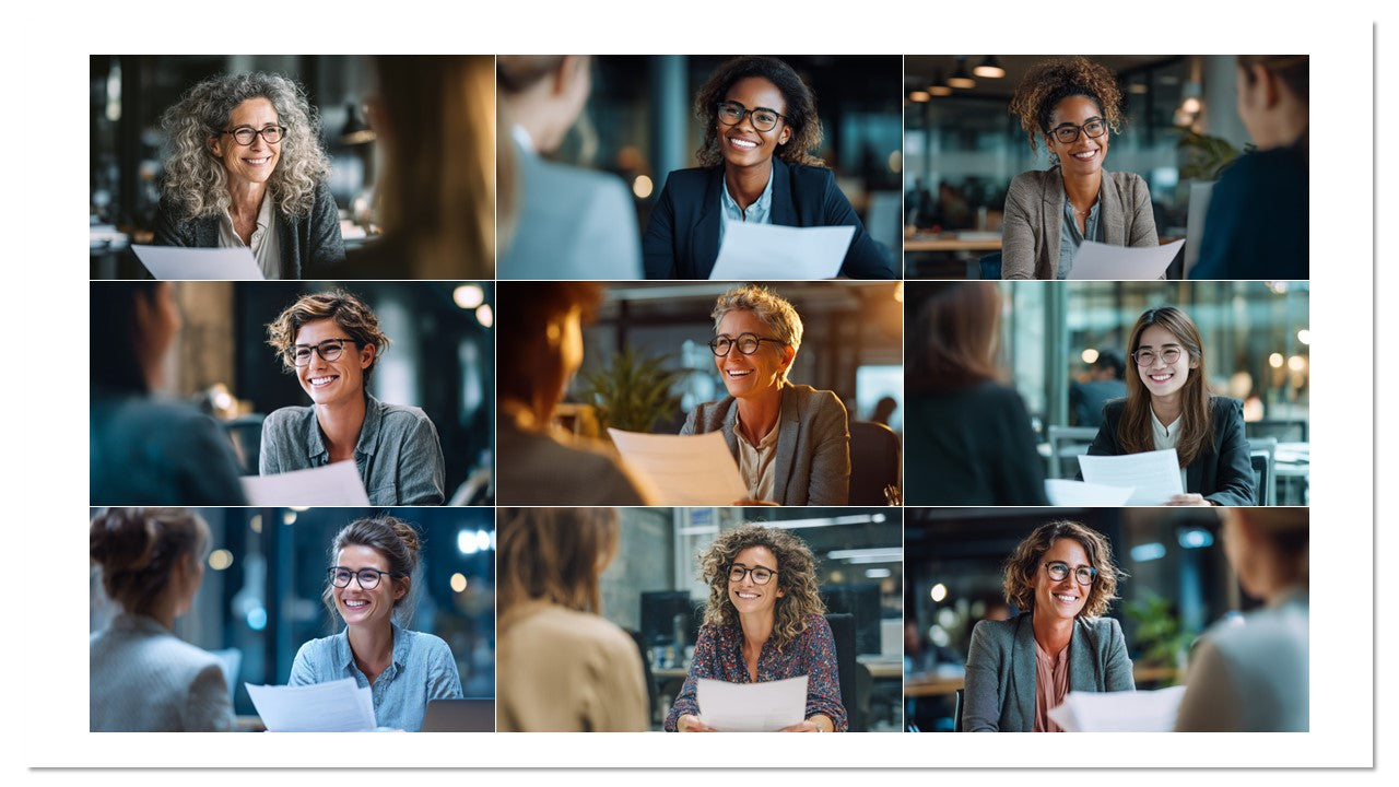 Pack 100 Imagens de Entrevista & RH – Profissionais em Escritório