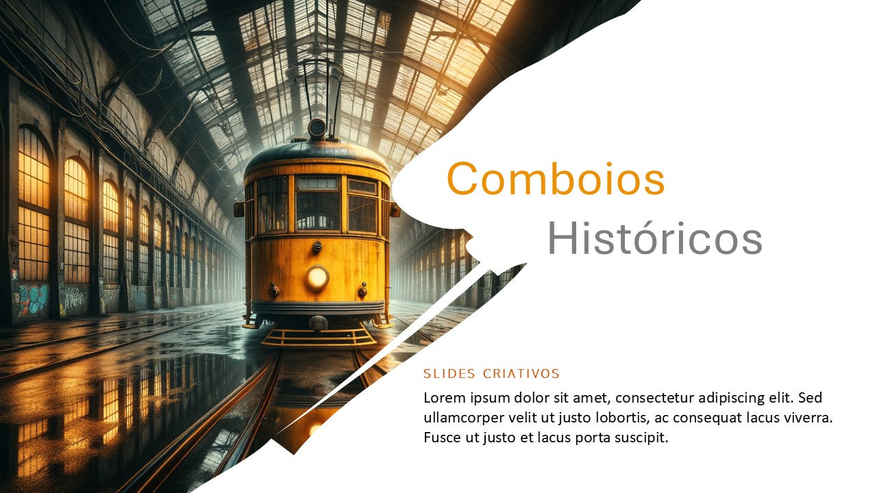 3 Slides Inovadores | Comboios Históricos