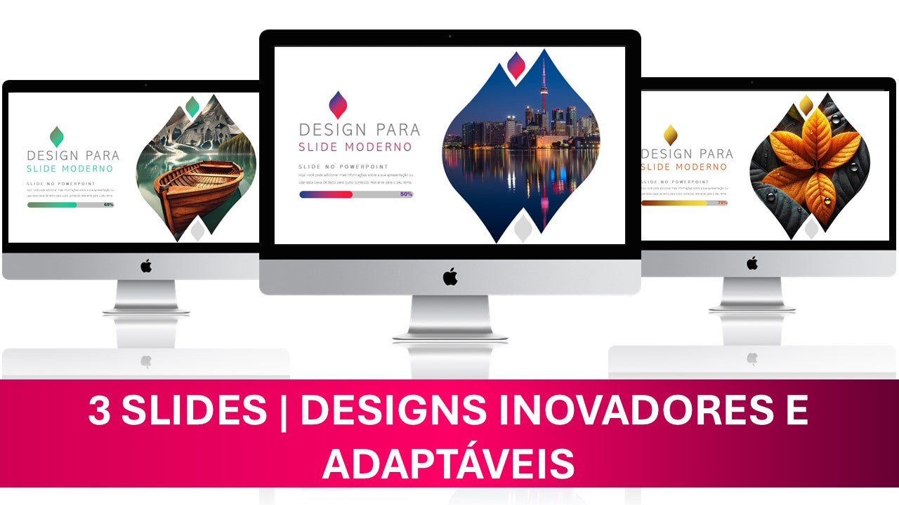 Template PowerPoint Criativo – 3 Slides Modernos para Apresentações Profissionais e Impactantes