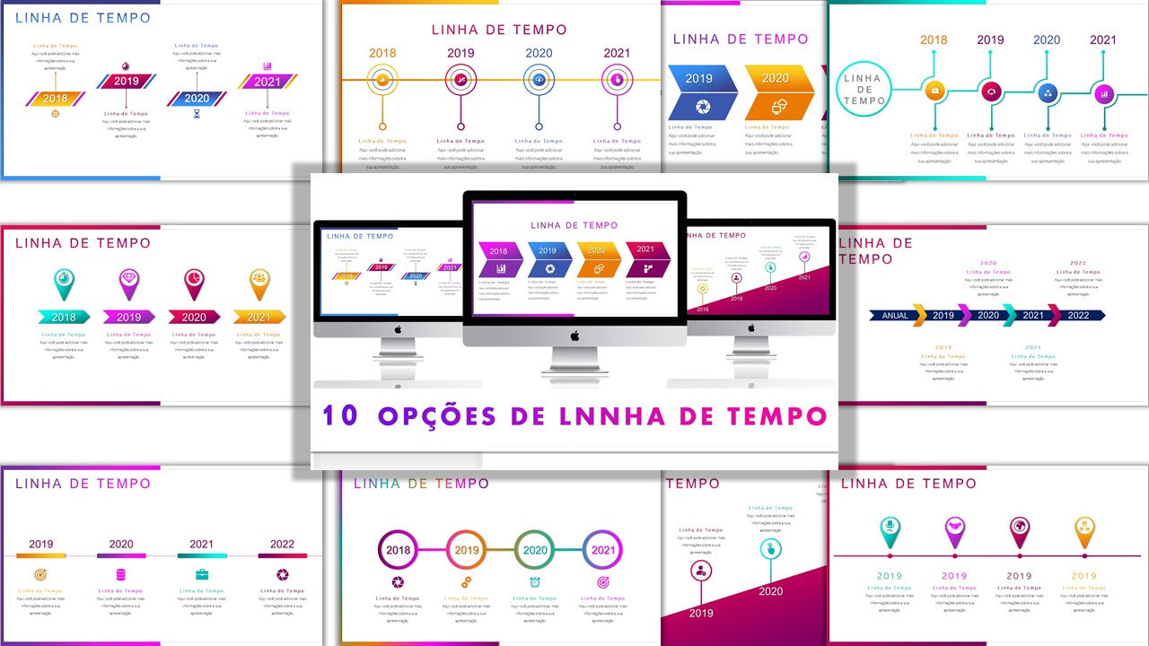 10 OPÇÕES DE LINHA DE TEMPO