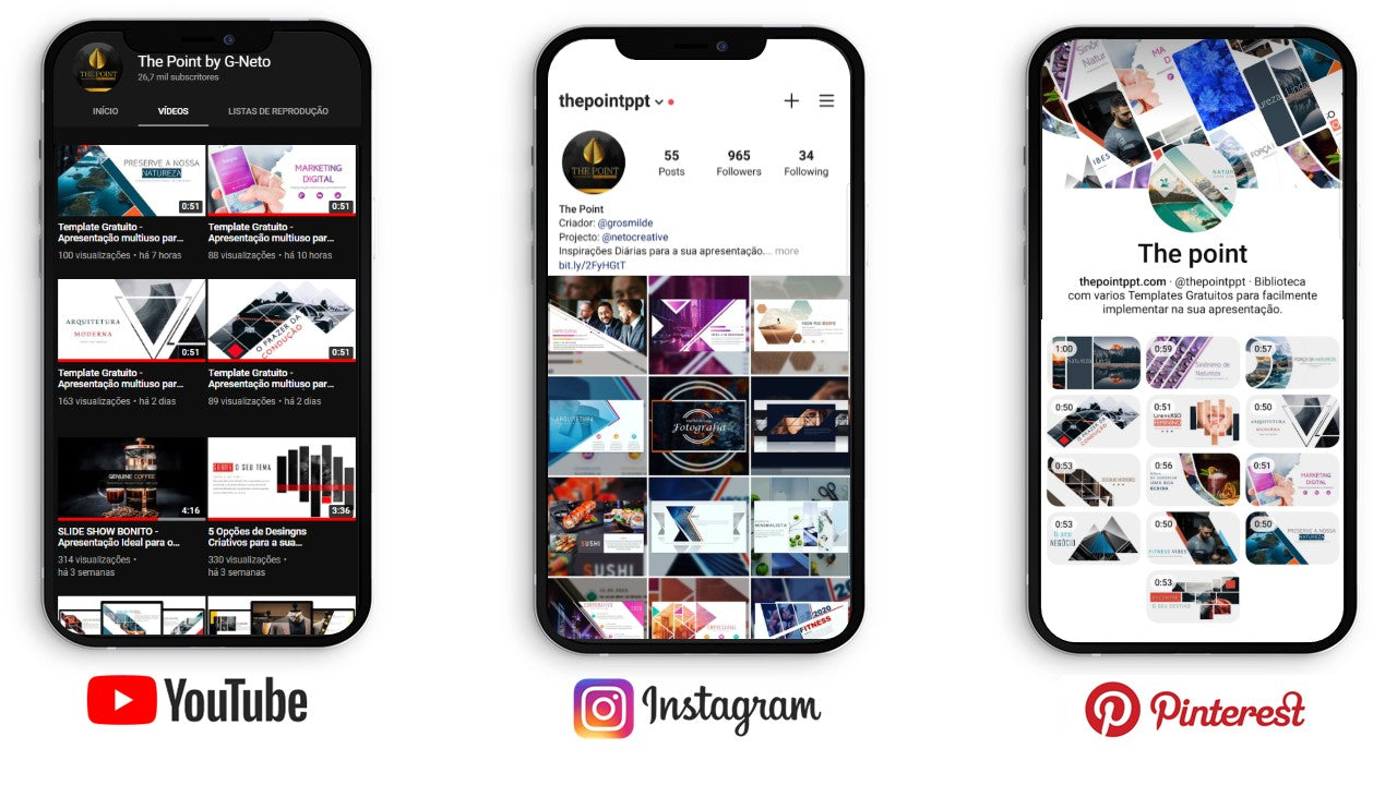 Template PowerPoint Fashion Design Grátis - 11 Slides Multiusos