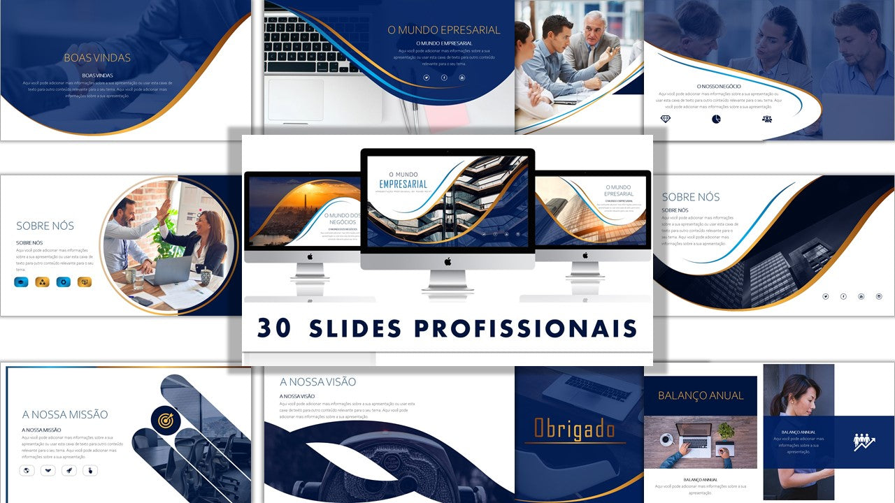 O MUNDO EMPRESARIAL - TEMPLATE MULTIUSO PARA POWERPOINT