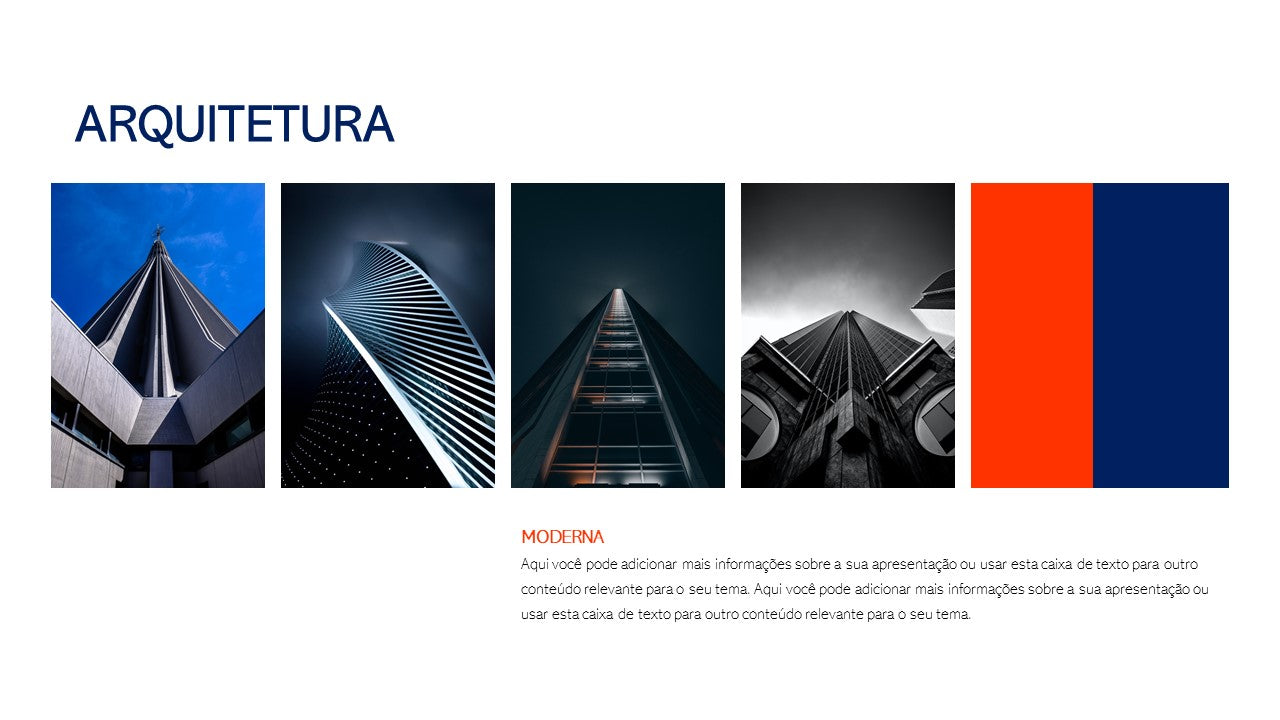 ARQUITETURA MODERNA - TEMPLATE MULTIUSO PARA POWERPOINT
