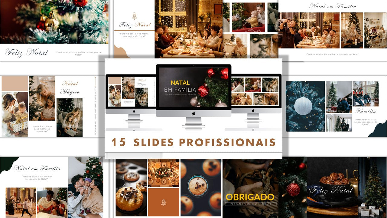 NATAL EM FAMÍLIA - TEMPLATE MULTIUSO PARA POWERPOINT