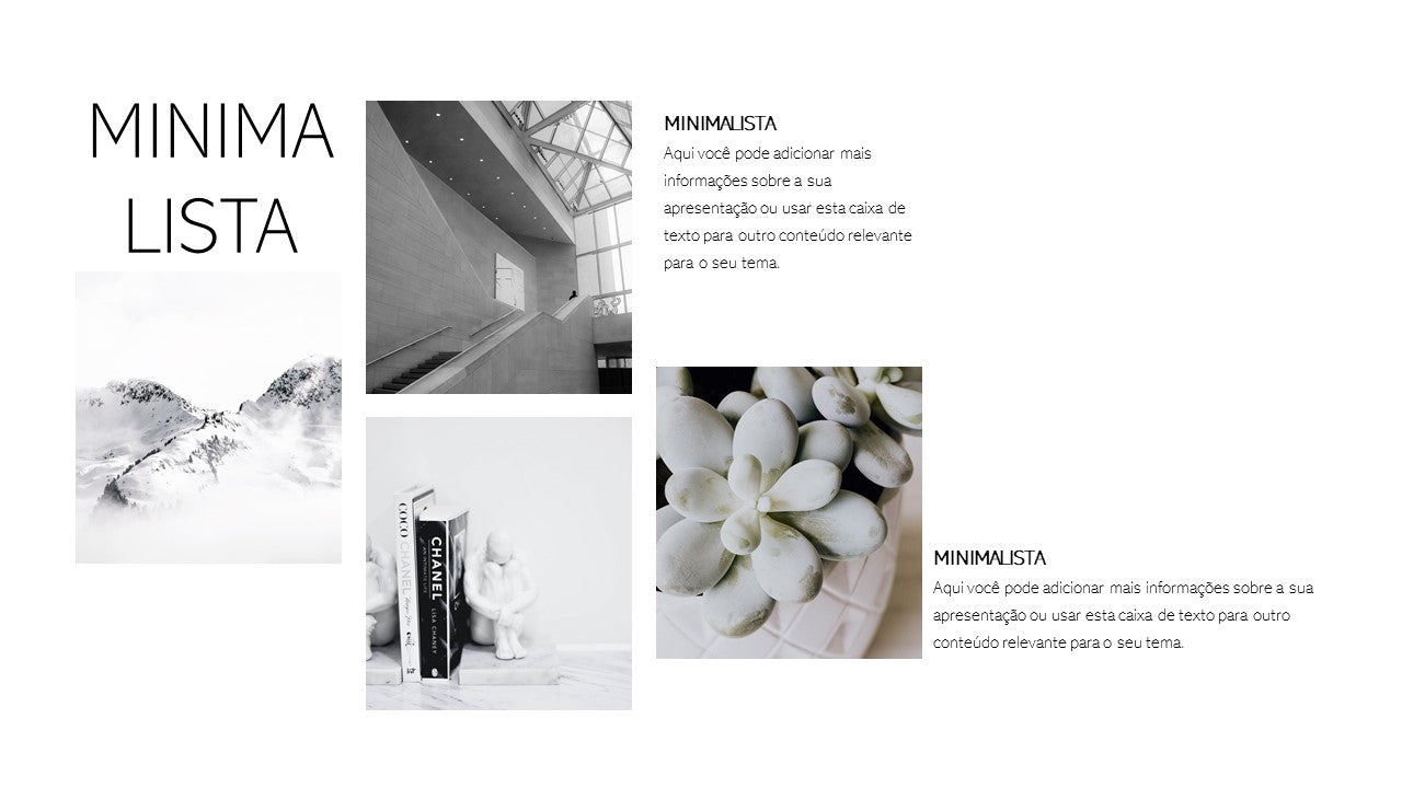 MINIMALISMO - TEMPLATE MULTIUSO PARA POWERPOINT