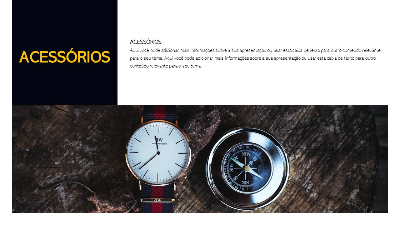 O LEGADO. MODA MASCULINA - TEMPLATE MULTIUSO PARA POWERPOINT
