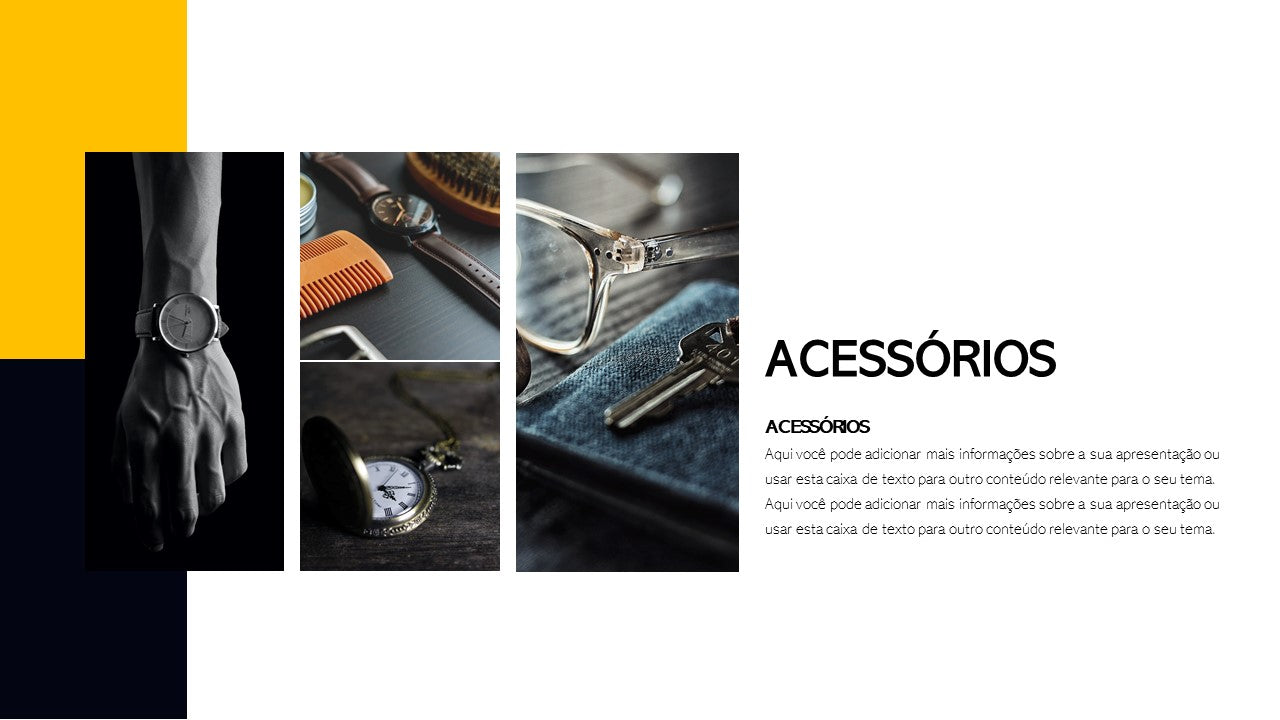 O LEGADO. MODA MASCULINA - TEMPLATE MULTIUSO PARA POWERPOINT