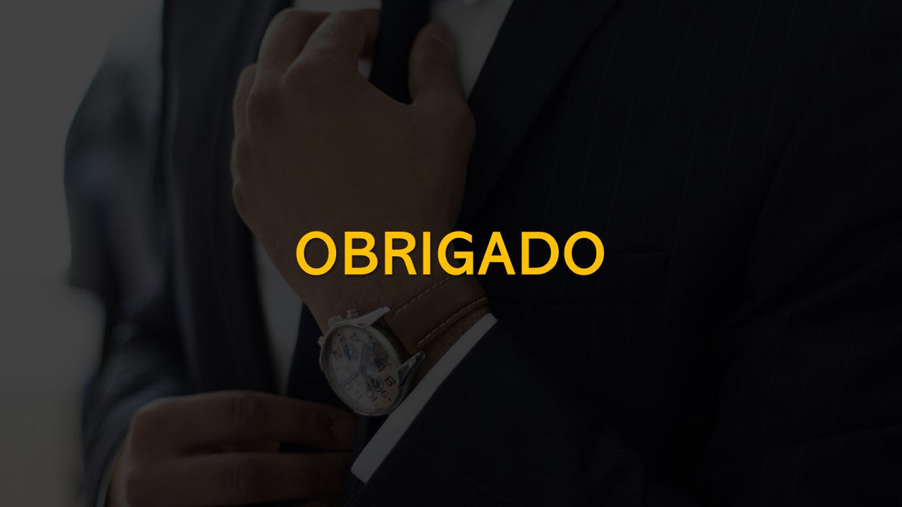 Template PowerPoint Moda Masculina - 30 Slides Profissionais Multiusos