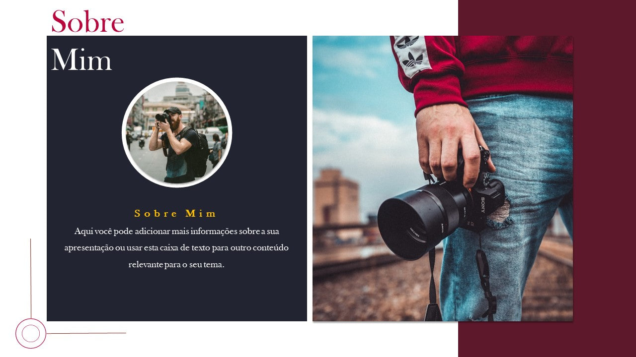 PORTFÓLIO - TEMPLATE EM POWERPOINT PARA FOTOGRAFIAS