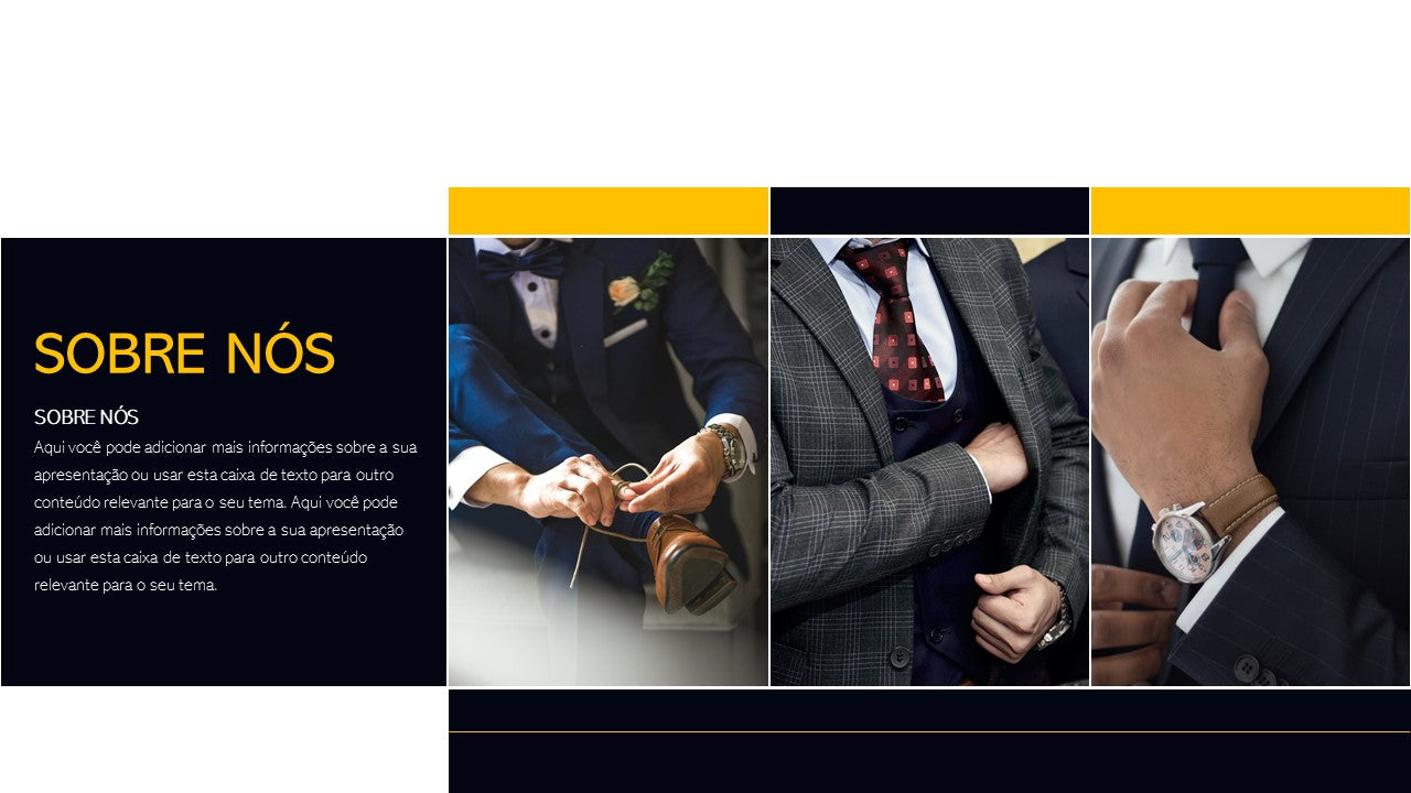 O LEGADO. MODA MASCULINA - TEMPLATE MULTIUSO PARA POWERPOINT