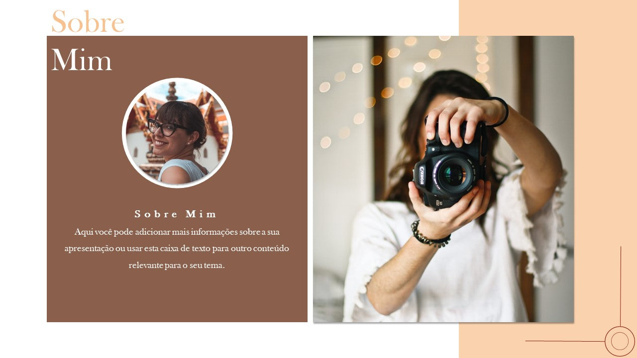 PORTFÓLIO - TEMPLATE EM POWERPOINT PARA FOTOGRAFIAS
