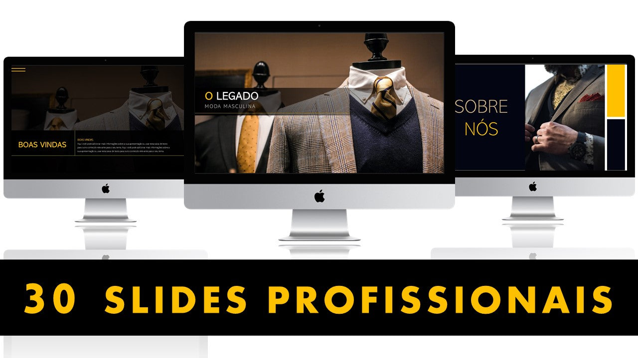 O LEGADO. MODA MASCULINA - TEMPLATE MULTIUSO PARA POWERPOINT