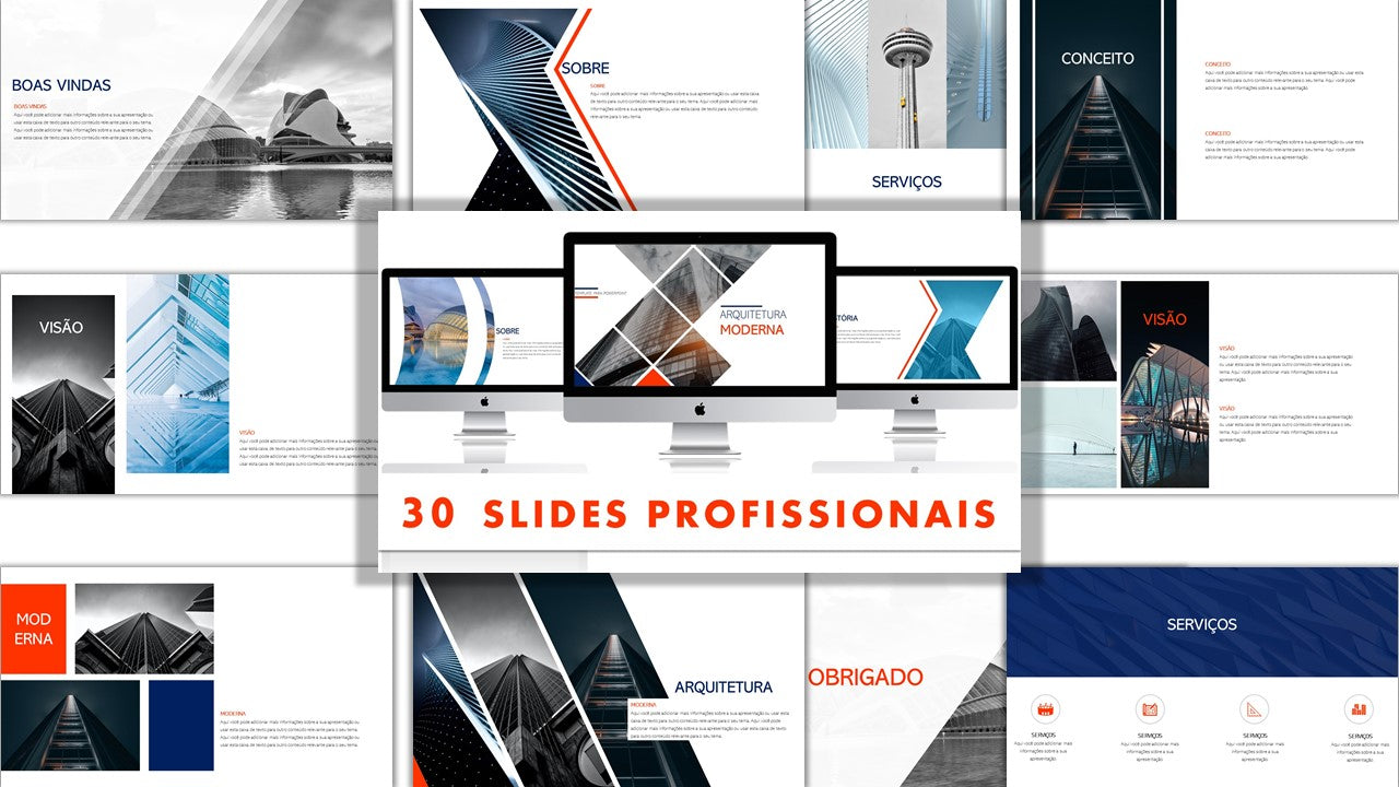 ARQUITETURA MODERNA - TEMPLATE MULTIUSO PARA POWERPOINT