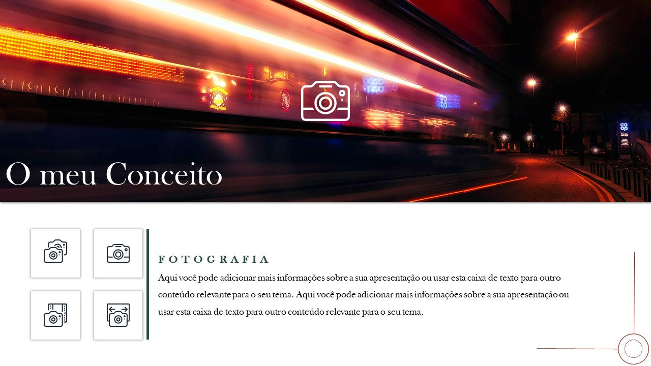 PORTFÓLIO - TEMPLATE EM POWERPOINT PARA FOTOGRAFIAS