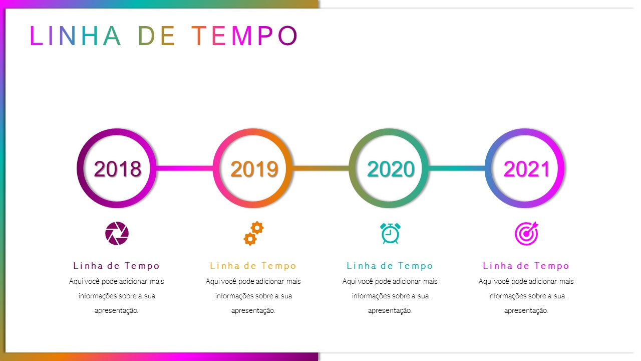 10 OPÇÕES DE LINHA DE TEMPO