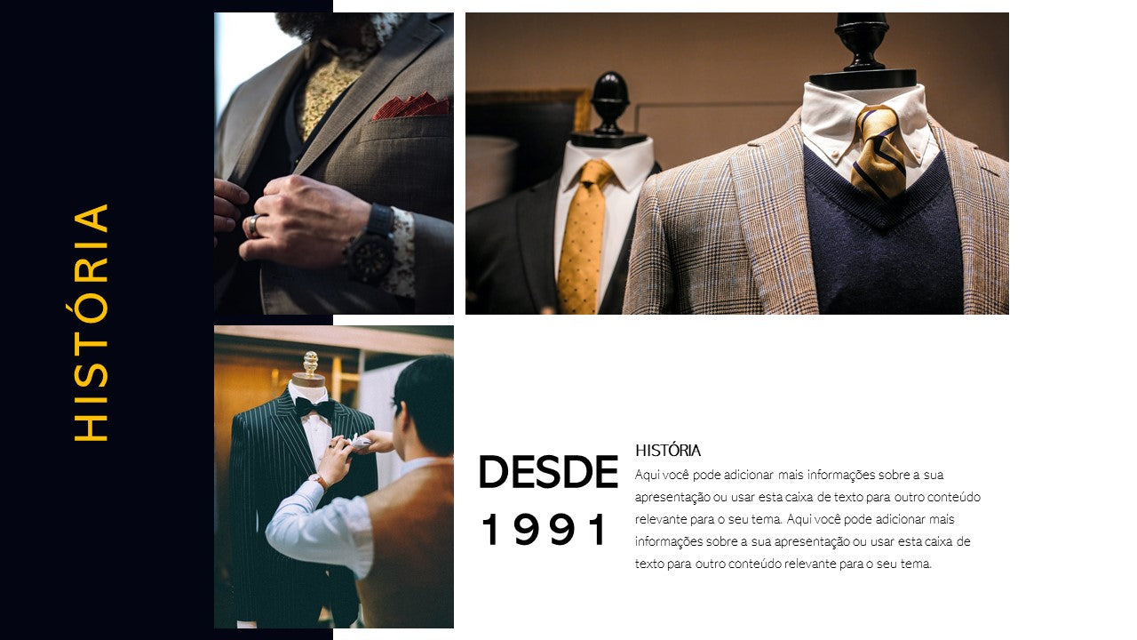 O LEGADO. MODA MASCULINA - TEMPLATE MULTIUSO PARA POWERPOINT