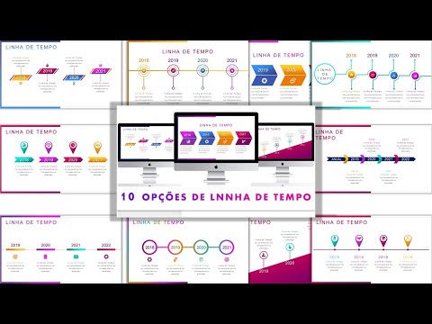 Template PowerPoint Linha do Tempo - 10 Opções Animadas Profissionais