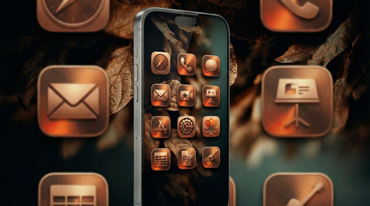 Pack de Ícones Cobre - 180 Ícones Premium + 40 Wallpapers