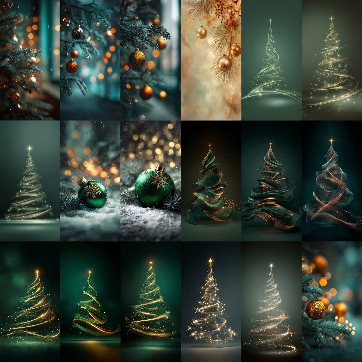 Magia Natalícia - 50 Wallpapers de Natal HD - Fundos Digitais Premium para Telemóvel