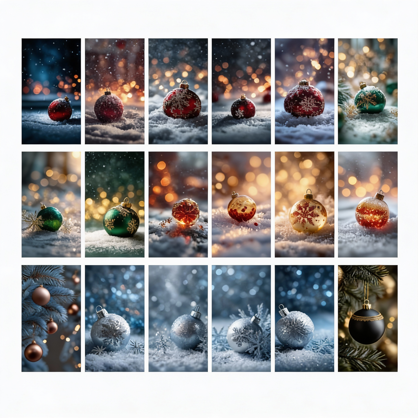50 Wallpapers de Natal HD - Bolas Decorativas e Ornamentos Festivos