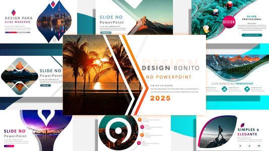 Pack de 30 Slides dos Tutoriais no Youtube - Templates PowerPoint Editáveis