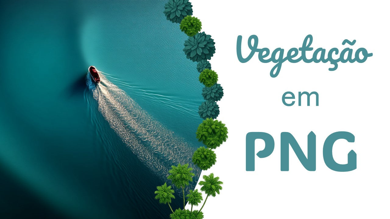 Vegetação em PNG - Pack Gratuito de Plantas e Árvores