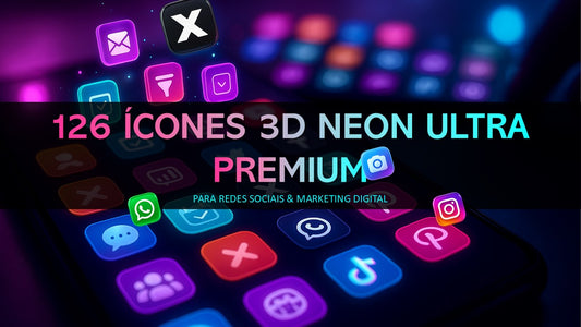 126 Ícones PNG Premium - Pack Versátil para Design Gráfico e Apresentações