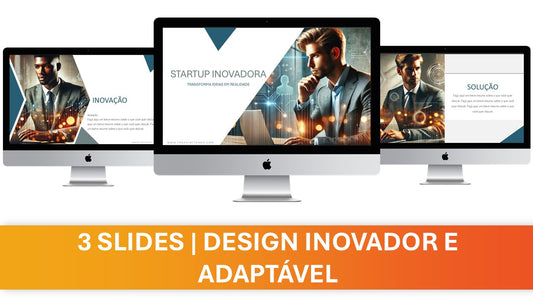 🔥 Template PowerPoint Profissional – Modelo 3 Slides | Design Inovador e Adaptável