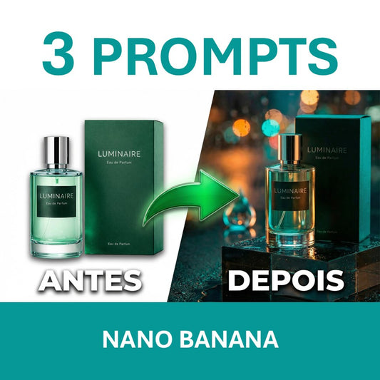 3 Prompts de IA para Fotografia de Produto Premium - Guia Gratuito