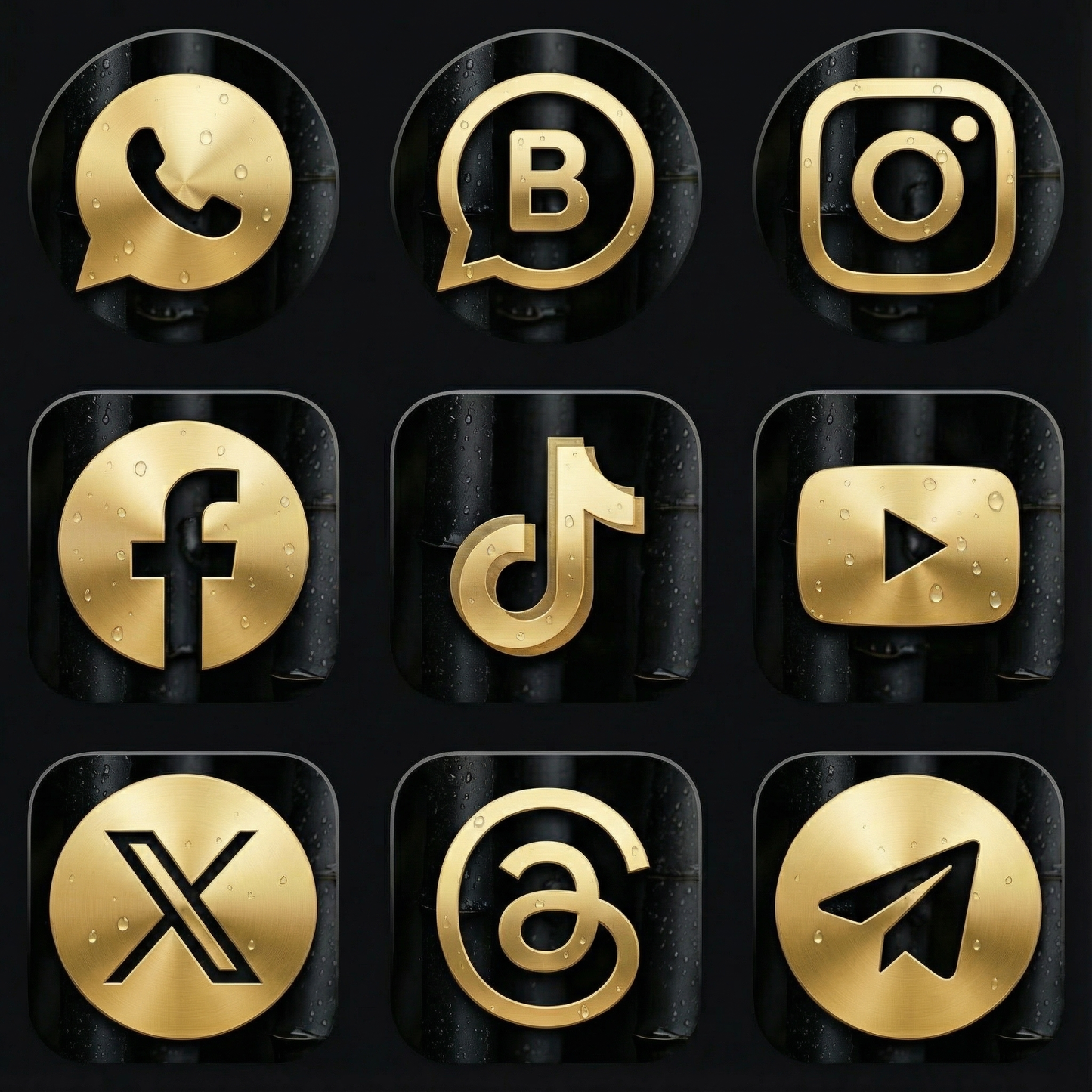 360 Ícones Dourados Premium iOS & Android + Wallpapers