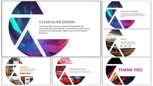 Template PowerPoint Profissional Nº3 - 3 Slides Criativos