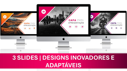 Template PowerPoint Multiuso – 3 Slides Versáteis para Qualquer Tipo de Apresentação