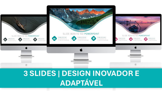 Template PowerPoint Sofisticado – 3 Slides Naturalmente Bonitos para Apresentações Profissionais e Criativas