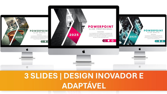Template PowerPoint Elegante – 3 Slides Bonitos e Profissionais para Apresentações de Alto Nível