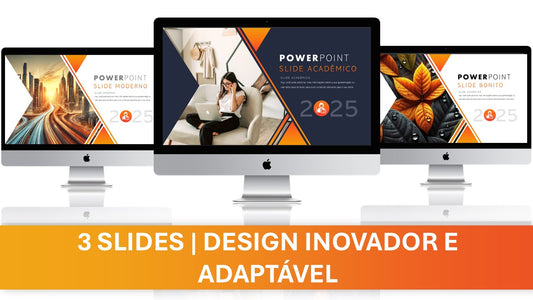 Template Para PowerPoint  – 3 Slides Modernos e Versáteis para Apresentações Impactantes