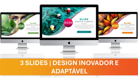 Template PowerPoint Criativo – 3 Slides Bonitos e Modernos para Apresentações Incríveis