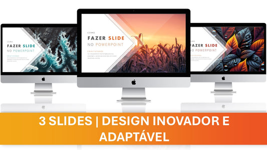 Template PowerPoint Criativo – 3 Slides Modernos e Profissionais para Apresentações Impactantes
