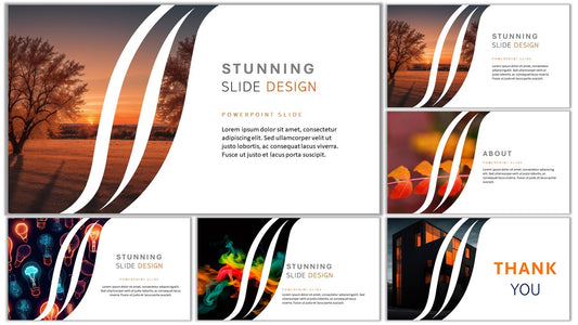 Template PowerPoint Profissional Nº5 - 3 Slides Modernos