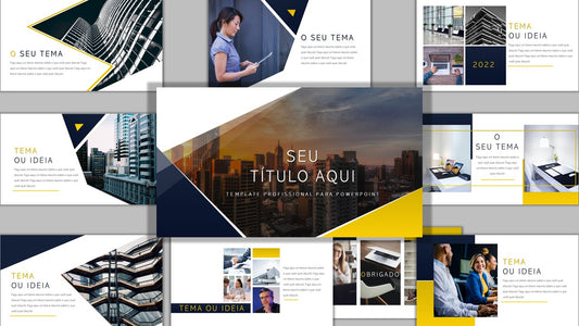 Template PowerPoint Corporativo Grátis - 11 Slides Multiusos Nº2