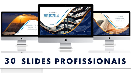 Template PowerPoint Mundo Empresarial - 30 Slides Corporativos Multiusos