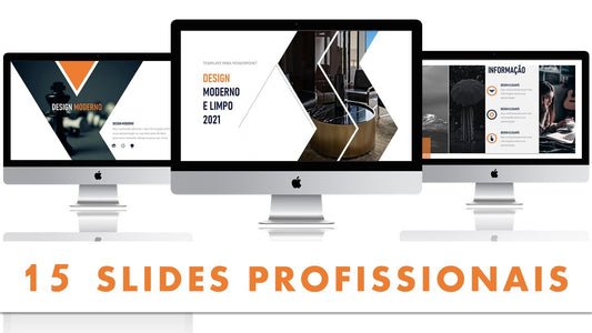 Template PowerPoint Moderno e Limpo - 15 Slides Minimalistas Multiusos