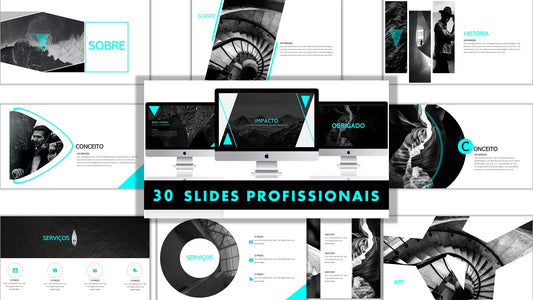Template PowerPoint Impacto - 30 Slides Poderosos Profissionais Multiusos