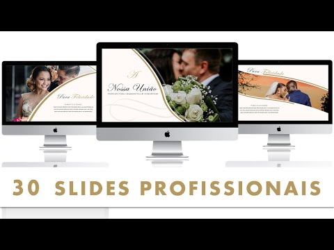 Template PowerPoint Casamentos - 30 Slides Multiusos Românticos
