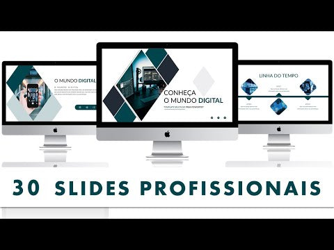Template PowerPoint Tecnologia - 30 Slides Profissionais Multiusos