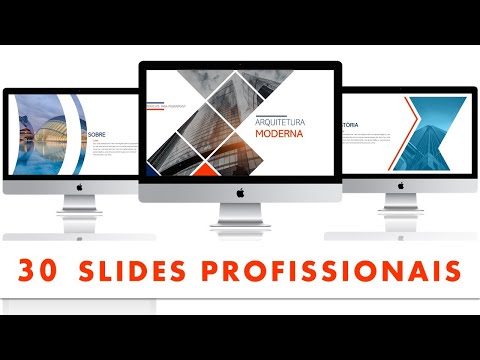 Template PowerPoint Arquitetura Moderna - 30 Slides Profissionais Multiusos