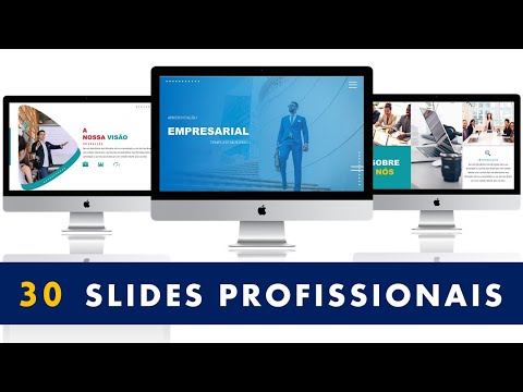 Template PowerPoint Empresarial - 30 Slides Profissionais Corporativos Multiusos