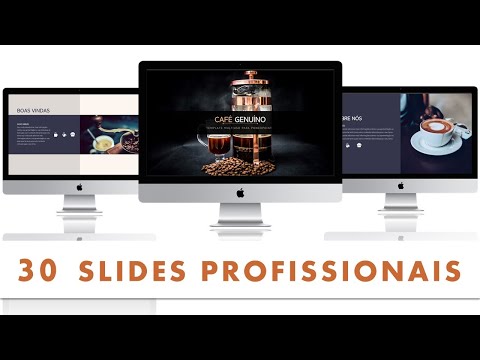 Template PowerPoint Café - 30 Slides Temáticos para Cafetarias Multiusos